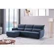 American Eagle Furniture Fabric Right Hand Sitting Sectional in Blue