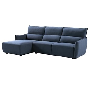american eagle furniture fabric right hand sitting sectional in blue