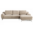 American Eagle Furniture Fabric Left Hand Sitting Sectional in Cream Beige
