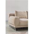 American Eagle Furniture Fabric Left Hand Sitting Sectional in Cream Beige