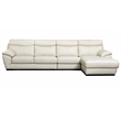 American Eagle Furniture Leather Right Sit Facing Chaise Sectional in White