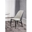 American Eagle Furniture Faux Leather Dining Side Chair in Gray