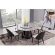 American Eagle Furniture Faux Leather Dining Side Chair in Gray