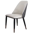 American Eagle Furniture Faux Leather Dining Side Chair in Gray