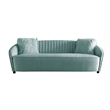 American Eagle Furniture Tufted Fabric Sofa in Light Green