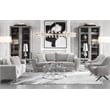American Eagle Furniture Fabric Loveseat in Light Gray