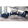 American Eagle Furniture AE3802 Fabric Velvet Sofa in Dark Blue Color