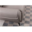 American Eagle Furniture Microfiber Leather Accent Chair in Warm Gray