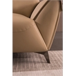 American Eagle Furniture Microfiber Leather Accent Chair in Beige