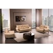 American Eagle Furniture Microfiber Leather Loveseat in Tan Brown