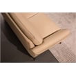 American Eagle Furniture Microfiber Leather Loveseat in Tan Brown