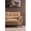 American Eagle Furniture Microfiber Leather Loveseat in Tan Brown