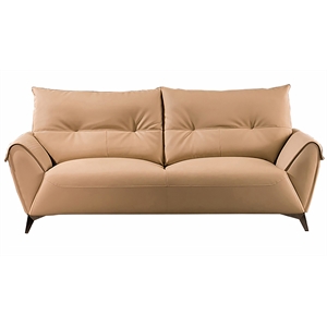 American Eagle Furniture Microfiber Leather Sofa in Beige