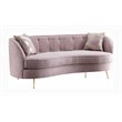 American Eagle Furniture Fabric Loveseat in Pink Color