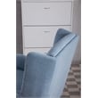 American Eagle Furniture Fabric Mid Century Modern Accent Chair in Blue