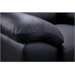 American Eagle Furniture Top Grain Leather Sofa in Black