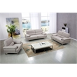 American Eagle Furniture Top Grain Leather Sofa in Gray