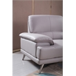 American Eagle Furniture Top Grain Leather Sofa in Gray