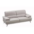 American Eagle Furniture Top Grain Leather Sofa in Gray