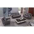 American Eagle Genuine Leather Accent Chair in Dark Tan and Brown