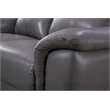 American Eagle Genuine Leather Accent Chair in Dark Tan and Brown