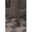 American Eagle Genuine Leather Accent Chair in Dark Tan and Brown