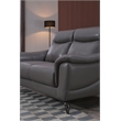 American Eagle Genuine Leather Accent Chair in Dark Tan and Brown