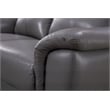 American Eagle Furniture Top Grain Genuine Leather Sofa in Dark Tan Brown