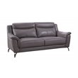 American Eagle Furniture Top Grain Genuine Leather Sofa in Dark Tan Brown