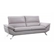 American Eagle Furniture Genuine Leather Sofa in Light Gray