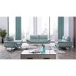 American Eagle Furniture Leather Accent Chair in Light Teal (Turquoise) Color