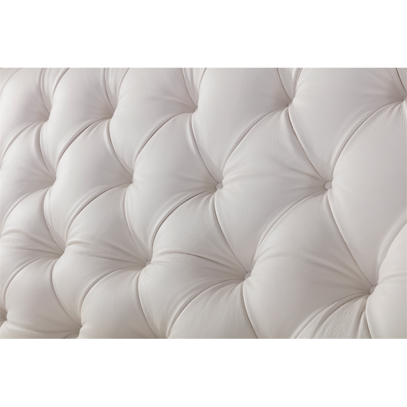 American Eagle Furniture Italian Leather Sofa in White
