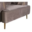 AE-D832 Gray Color with Soft Velvet Fabric Sofa