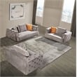AE-D832 Gray Color with Soft Velvet Fabric Sofa