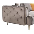 AE-D832 Gray Color with Soft Velvet Fabric Sofa