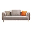 AE-D832 Gray Color with Soft Velvet Fabric Sofa