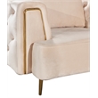 AE-D832 Cream Color with Soft Velvet Fabric Chair
