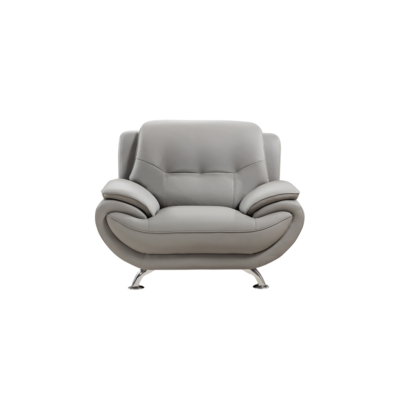 AE208 Gray Color With Chair Faux and Bonded Leather