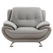AE208 Gray Color With Chair Faux and Bonded Leather