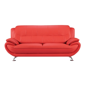 ae208 red color with sofa faux and bonded leather