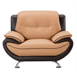 AE208 Yellow Brown Color With Chair Faux and Bonded Leather