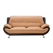 AE208 Yellow Brown Color With Sofa Faux and Bonded Leather