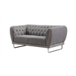 AE2368 Gray Color With Fabric Linen Loveseat