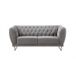 AE2368 Gray Color With Fabric Linen Loveseat