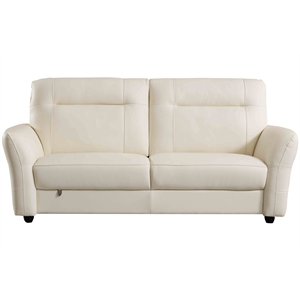 EK090 White Color With Italian Leather Sofa