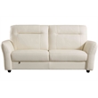 EK090 White Color With Italian Leather Sofa