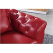 EK093 Red Color With Italian Full Leather Sofa
