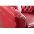 EK093 Red Color With Italian Full Leather Sofa