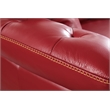 EK093 Red Color With Italian Full Leather Sofa