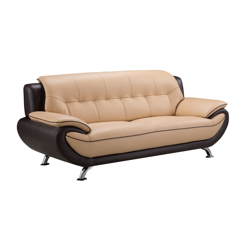 EK9600 Yellow and Brown Color Genuine Leather